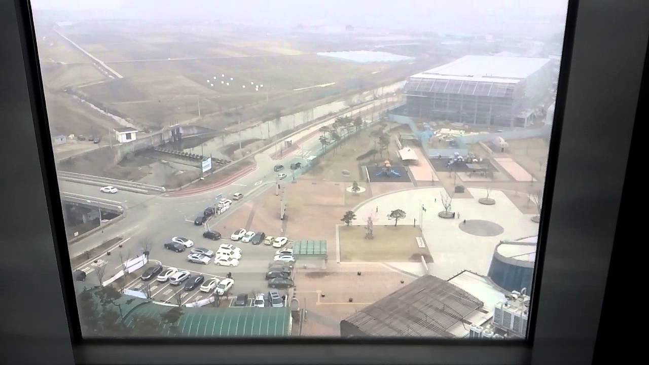 아산그린타워 엘리베이터 1~제1 전망대 구간 주행(상행)다시말하면 고소공포증 테스트