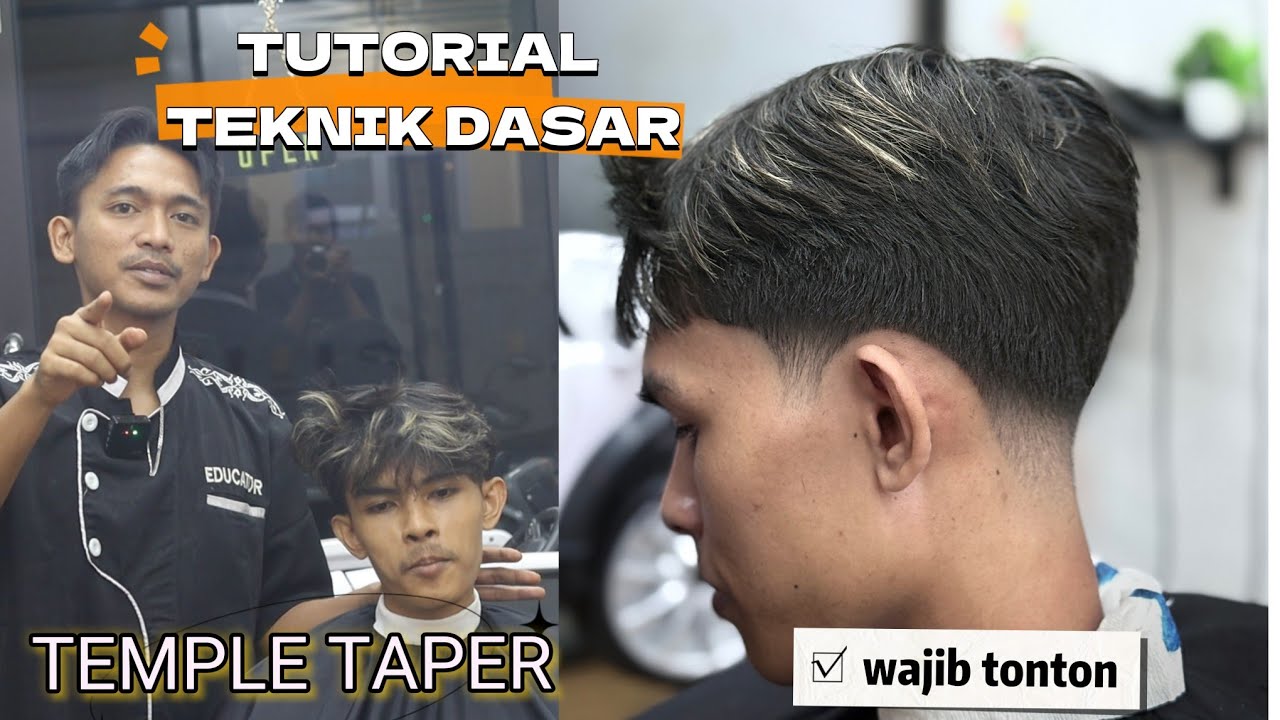 TUTORIAL TEKNIK DASAR TEMPLE TAPER_how to do a temple taper,temple taper:tools and techniques