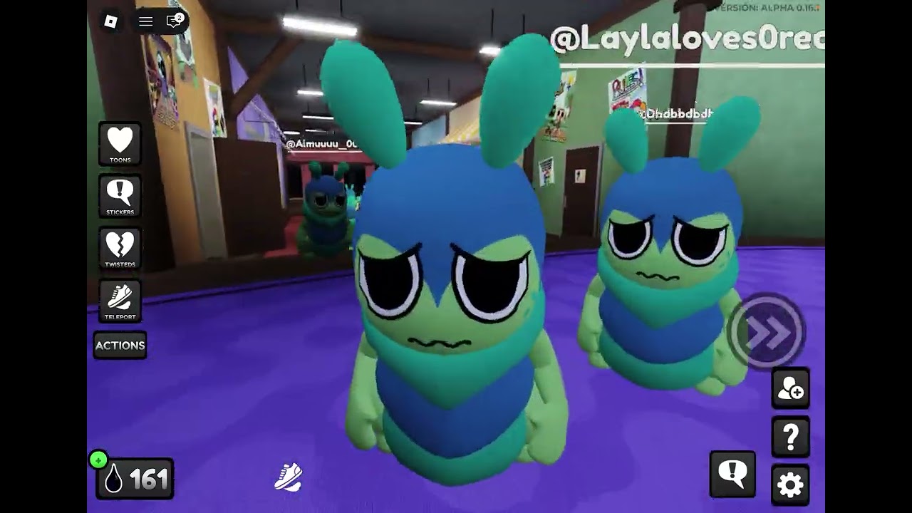 Jugando poquito la nueva actualización de dandys world! Se ve bonito el squirm