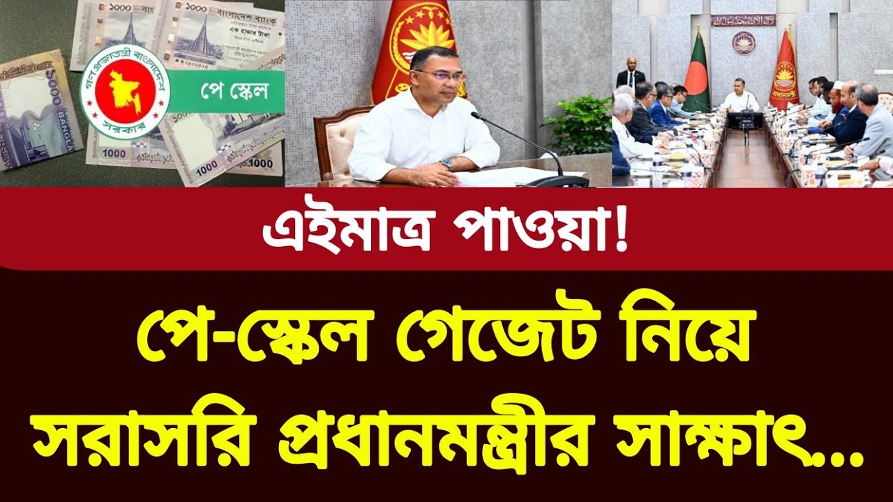 পে-স্কেলের গেজেট দ্রুত জারি নিয়ে প্রধানমন্ত্রীর সাক্ষাৎ! New pay scale 2026 update news | Govt job 