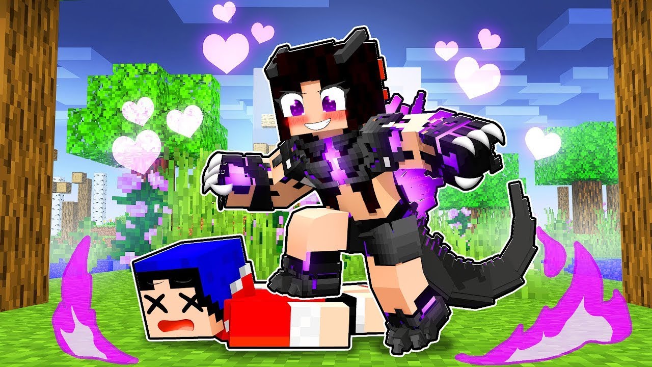 MENINA GODZILLA SE APAIXONOU por MIM no Minecraft