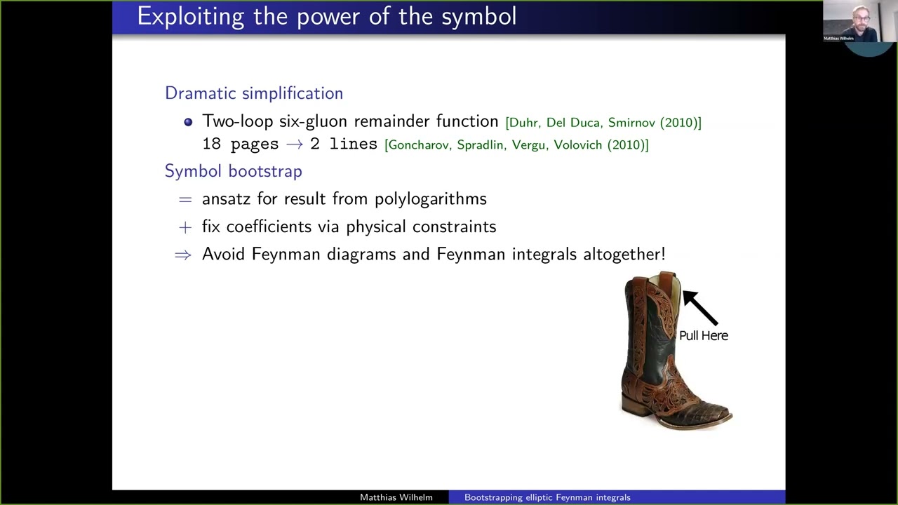 Journal Club : Bootstrapping elliptic Feynman integrals - Matthias Wilhelm