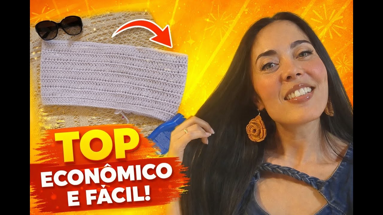 🧶Top de Crochê para Carnaval e Verão - Fácil e Prático 🧶