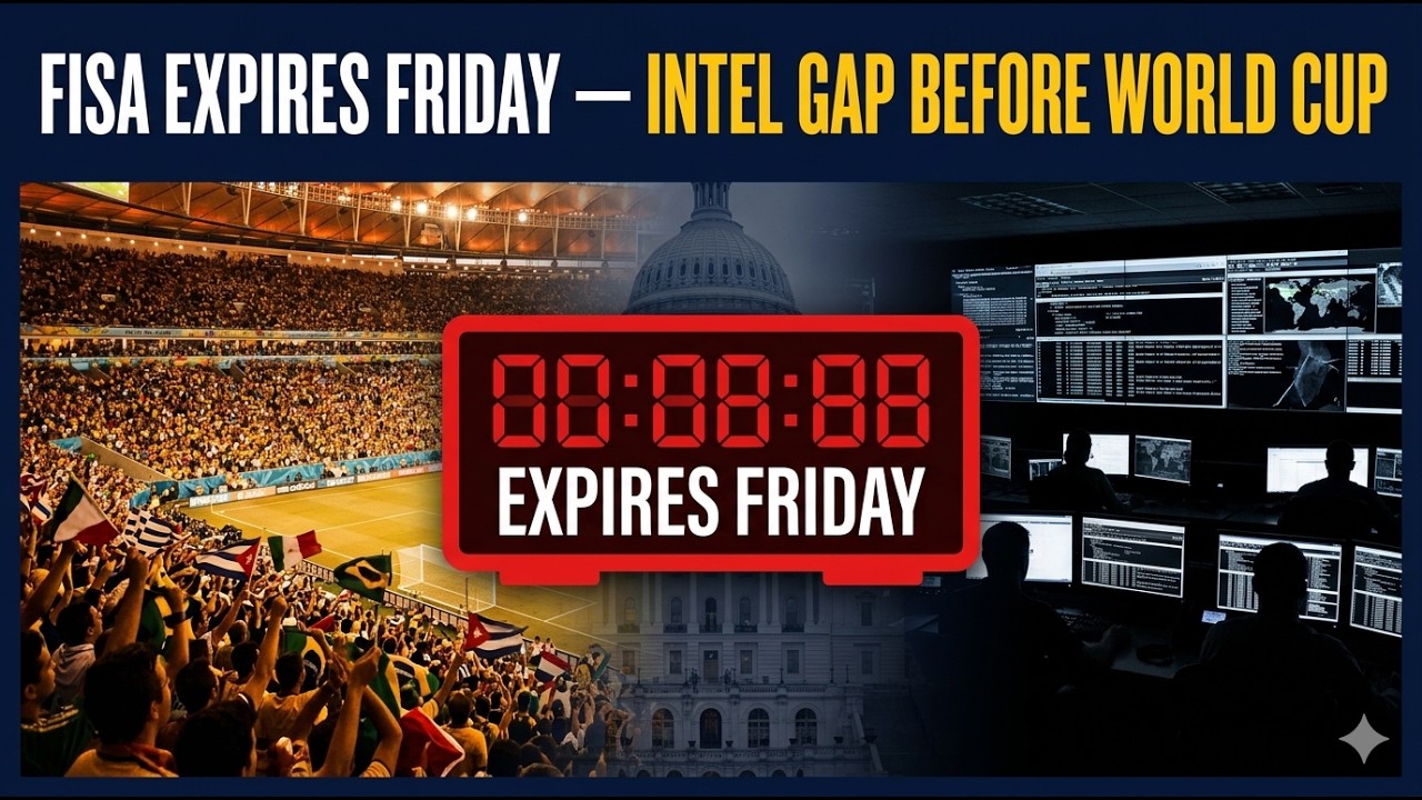 The Intelligence Law Expiring This Friday &mdash; And Why the World Cup Is in the Middle of It