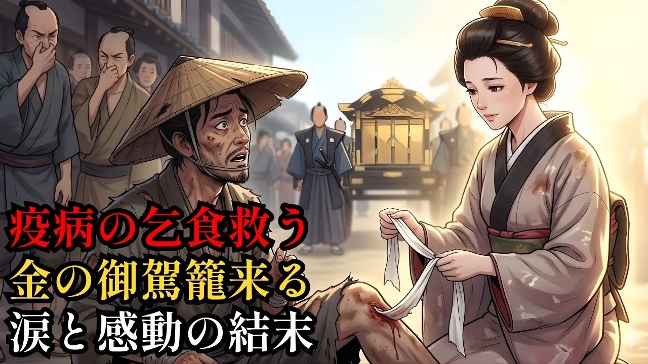 疫病乞食に変装した殿様を救った没落令嬢 翌朝のお白州に豪華な御駕籠が迎えに来る 誰もが平伏す涙と感動の結末. | 野談 | 伝説 | 昔話 | 説話 | 民話.