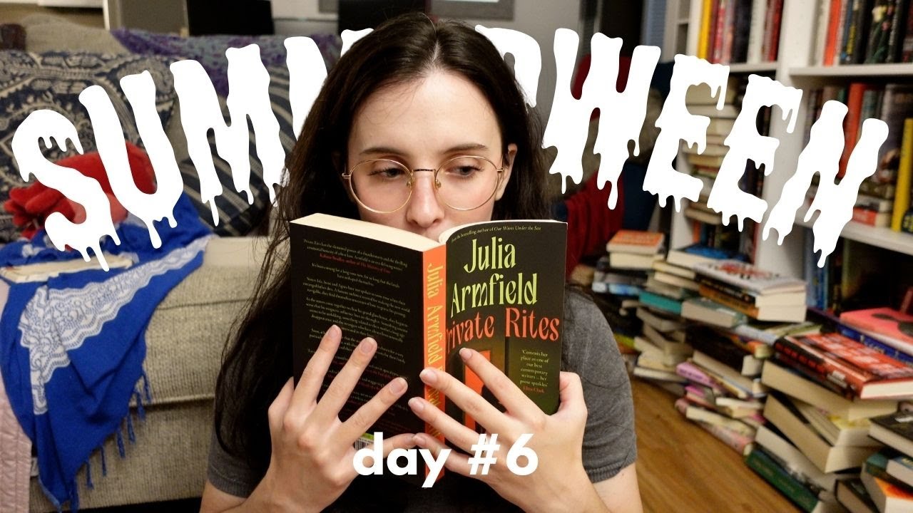 summerween day 6 🌊 trying to read Private Rites on 1 hour of sleep 😅