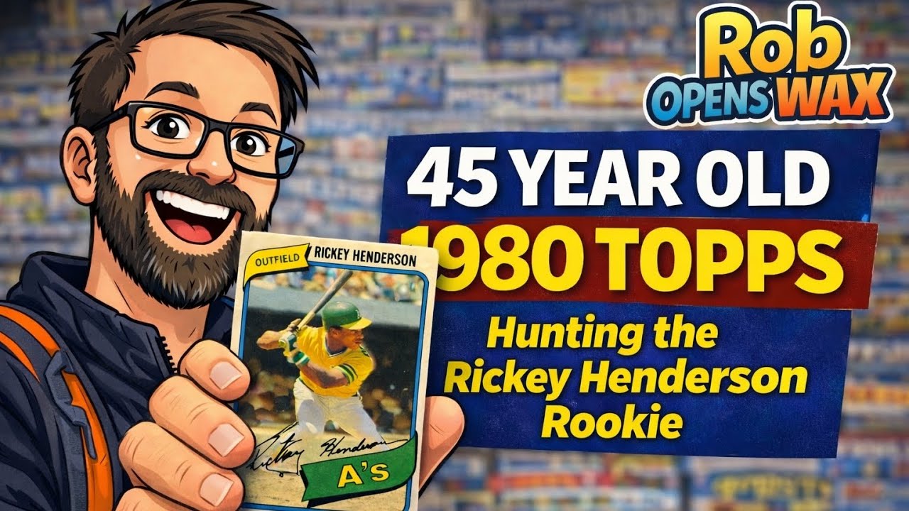 Набор карточек «45-летний» от Topps, 1980 год, в поисках дебютной карточки Рики Хендерсона.
