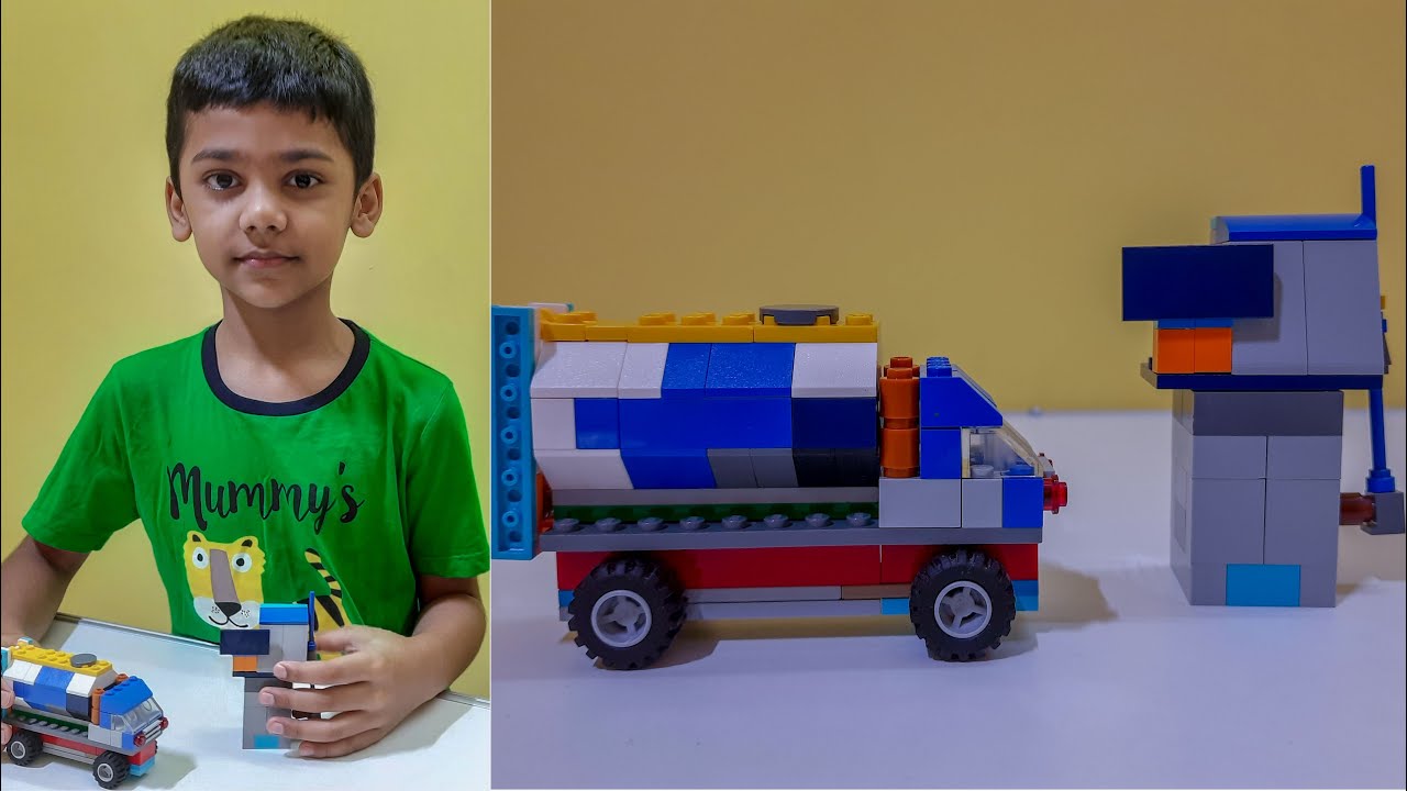 LEGO Fuel Tanker Truck & Fuel Station