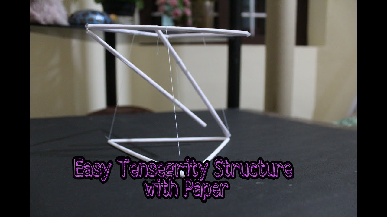 DIY -  Tensegrity structure with paper