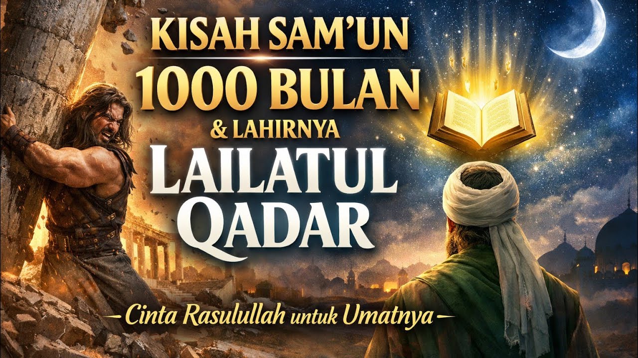 Kisah Sam’un 1000 Bulan Ibadah & Lahirnya Lailatul Qadar | Rahasia Cinta Rasulullah untuk Umatnya.
