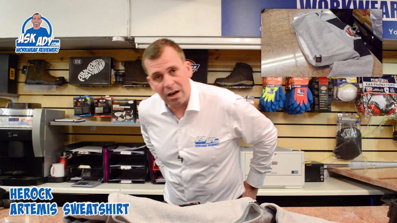 AskAdy Reviews the Herock Artemis sweatshirt with reinforced shoulders