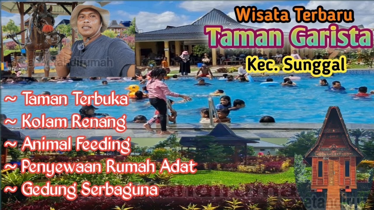Kolam Renang Taman Garista || Wisata Terbaru di Sunggal