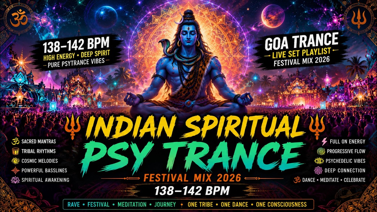 Indian Spiritual Psy Trance Festival Mix 2026 🔱 138&ndash;142 BPM | Goa Trance Live Set Playlist