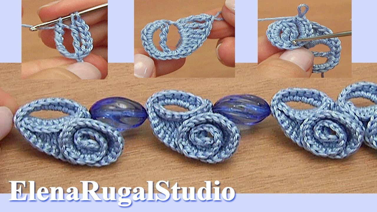 Crochet Spiral Cord With Beads