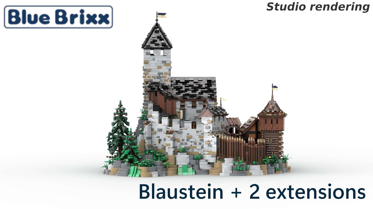 BlueBrixx Special 102818 Blaustein Castle + 2 Extentions