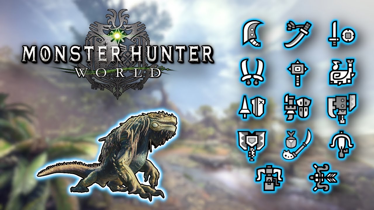 Monster Hunter World - All Weapons vs. Great Jagras (LOW RANK)