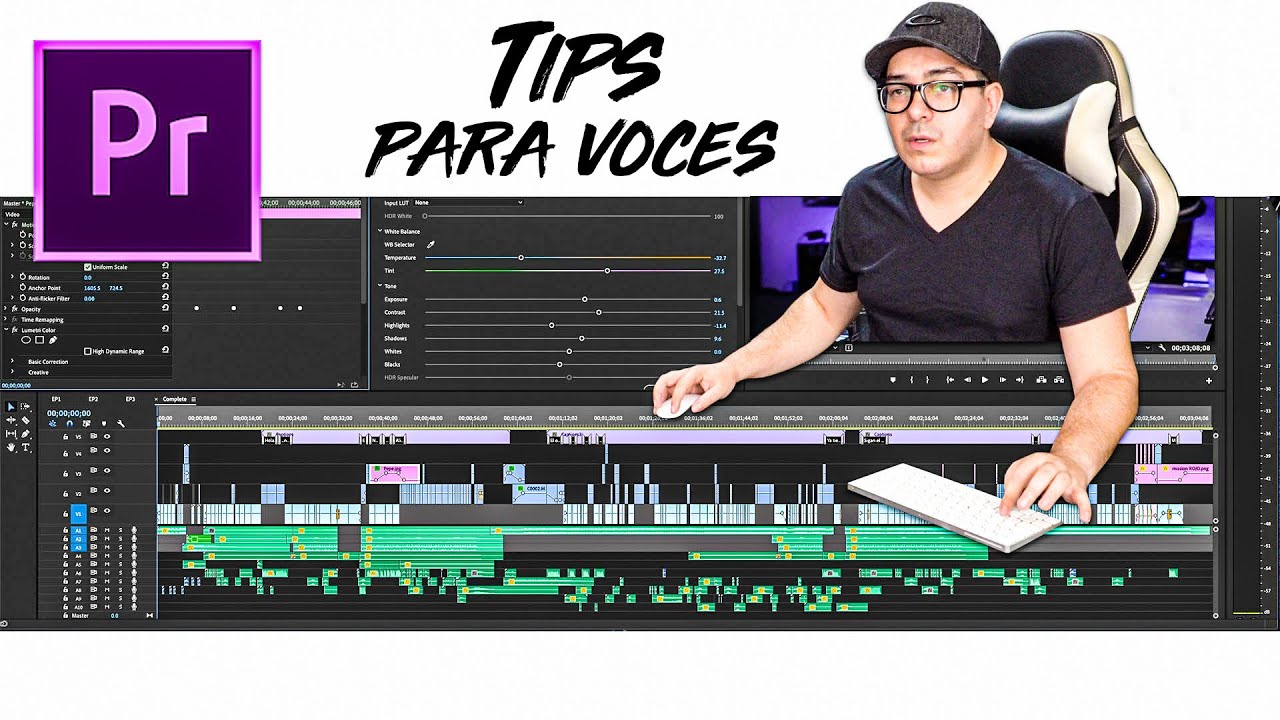 🟣Como mejorar las VOCES FÁCIL 🎦 en Adobe Premiere PRO