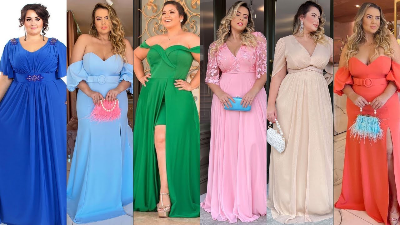 VESTIDOS DE FIESTA 2025 PARA GORDITAS || vestidos de moda tallas grandes 💕 elegantes y sofisticados