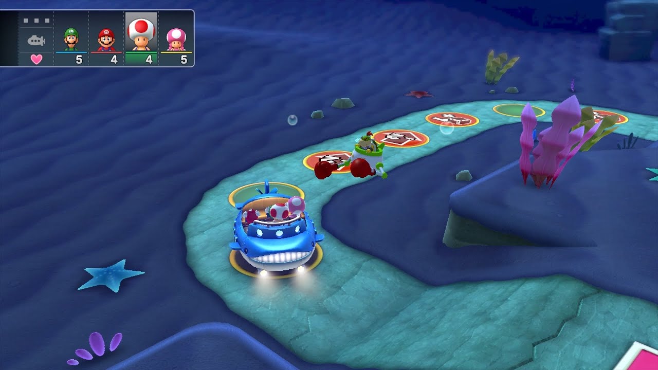 Mario Party 10 Bowser Party #772 Luigi, Mario, Toad, Toadette Whimsical Waters Master Difficulty