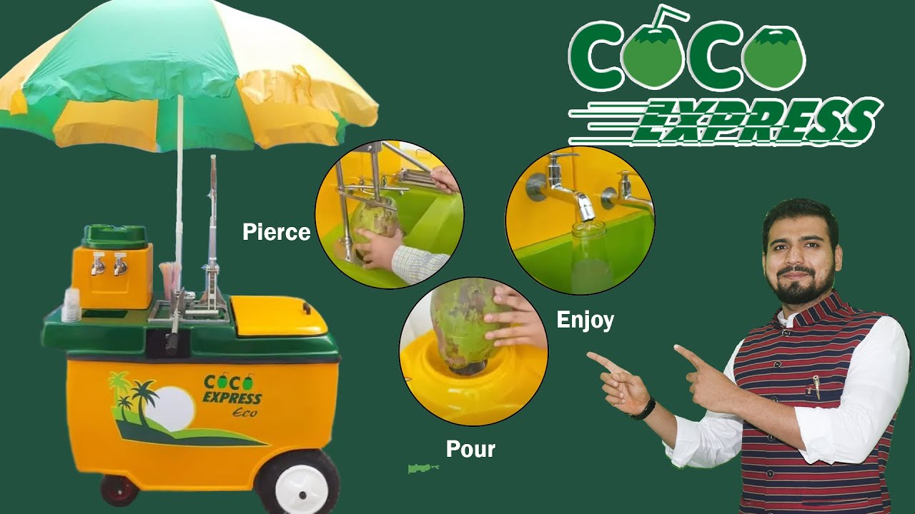coconut cutting machine | 🥥 coco express eco |  easy use & operate 💸🥥🥥