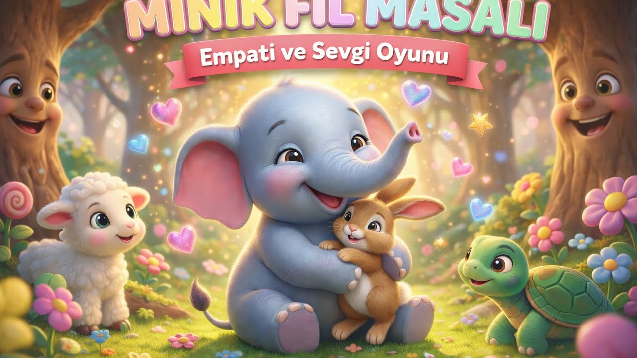 🐘 Minik Fil Masalı – Empati ve Sevgi Oyunu | Çocuk Masalları Çizgi Film 🌟❤️