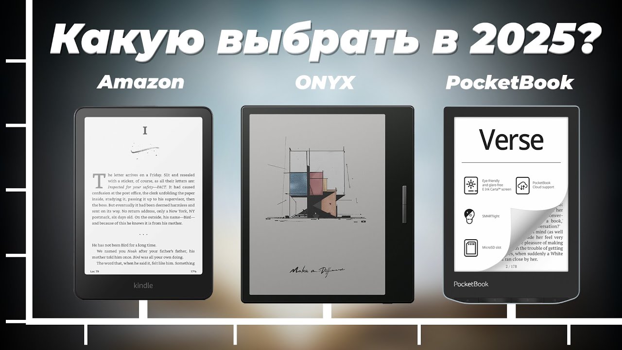 Какую электронную книгу выбрать в 2025 году? ТОП 5 рейтинг ридеров по цене-качеству