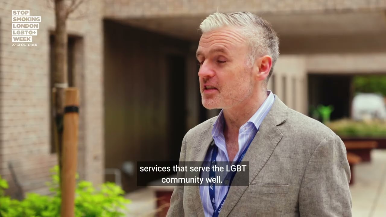 Psychologist Ed Beveridge - advice for professionals this Stop Smoking London LGBTQ+ Week