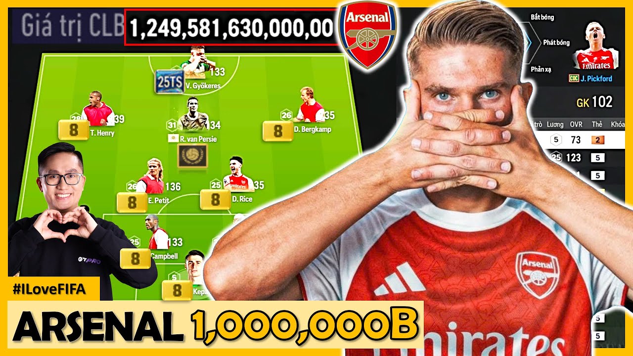 I Love Khám Phá ARSENAL 1,000,000 Tỷ Mạnh Nhất Nhì Tầm Giá Cùng 