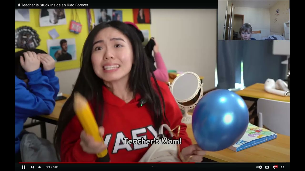 Reacting to 'if teacher was stuck inside of an ipad'