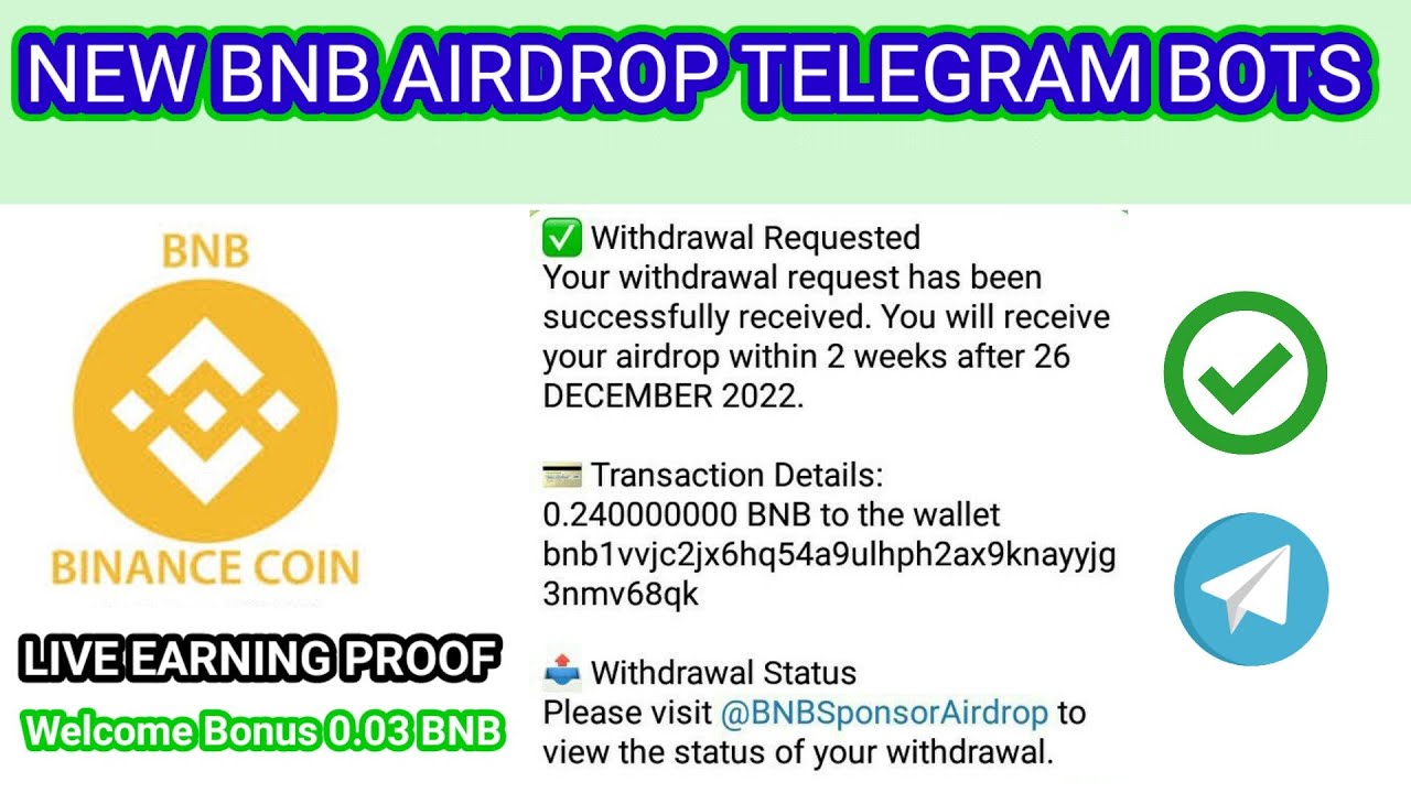 CLAIM BINANCE 0.24 AIRDROP FROM TELEGRAM || LIVE PAYMENT PROOF