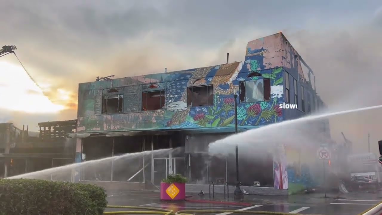 Moment Roof Collapses, Mural Destroyed in Arcata&rsquo;s Block Fire 