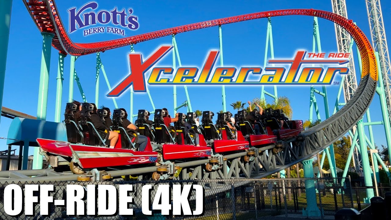 Xcelerator Off-Ride (4K) - Knott's Berry Farm - Non-Copyright