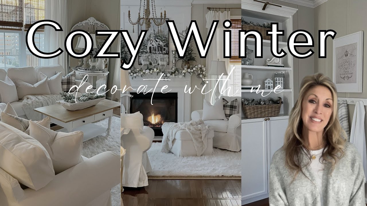 *2025* HOW TO STYLE A COZY WINTER LIVING ROOM | AFTER CHRISTMAS DECORATING IDEAS | DECORATE WITH ME
