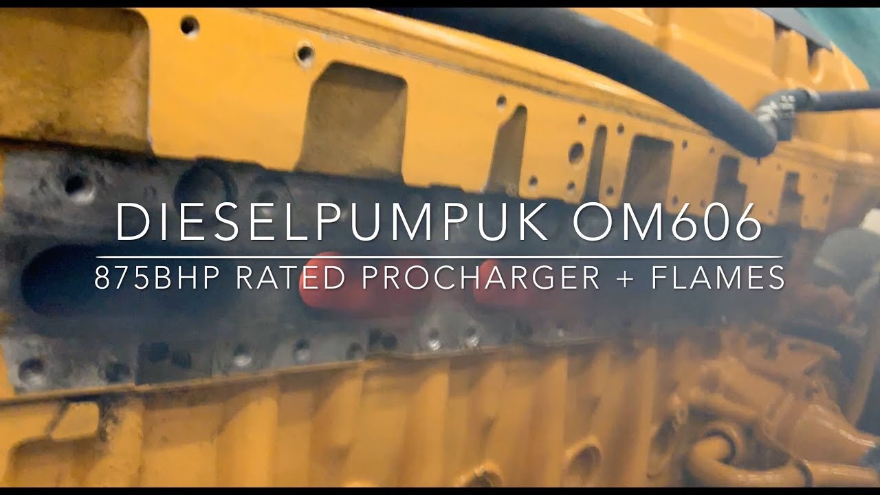 OM606 + 875bhp rated PROCHARGER = FLAMES!!