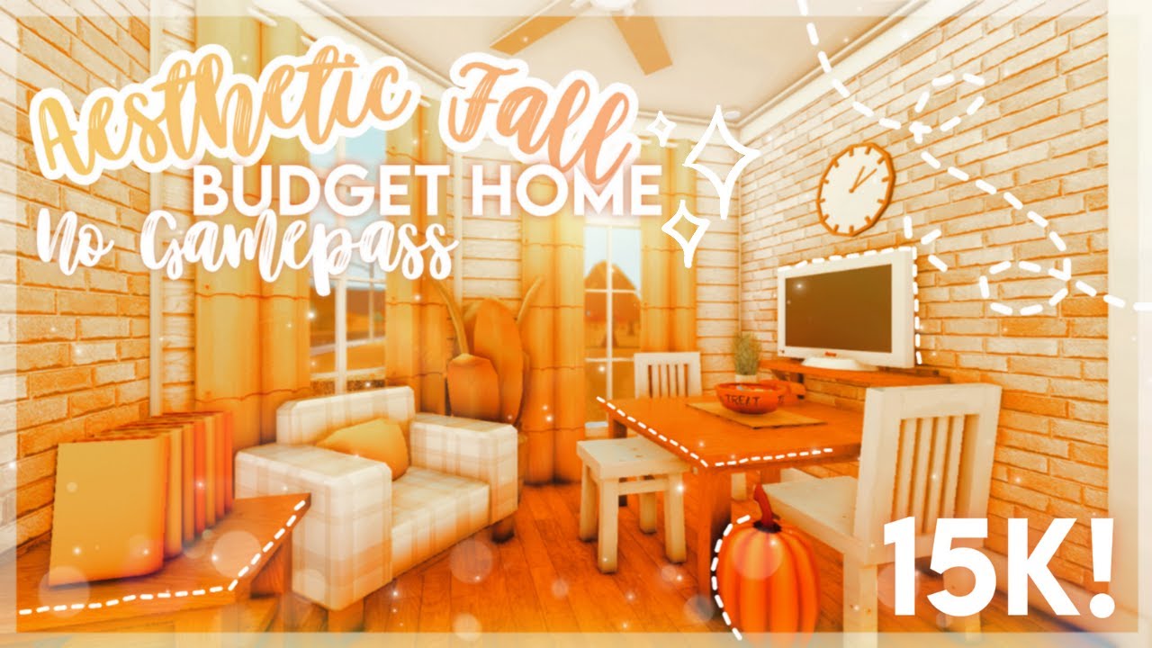 No Gamepass 15k Budget Cozy Aesthetic Fall Home Housebuild and Tour - iTapixca Builds