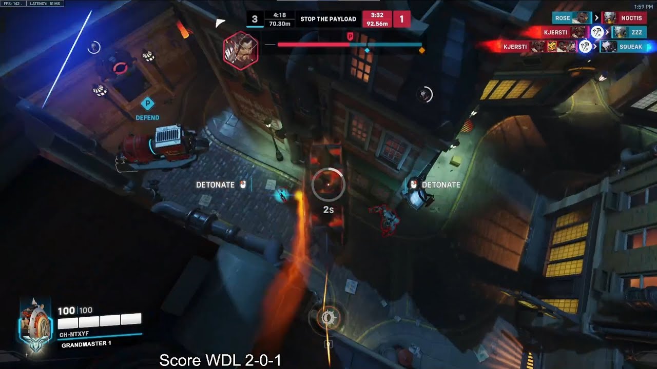 AQUAMARINE JUNKRAT GOD GAMEPLAY OVERWATCH 2 SEASON 6 TOP 500