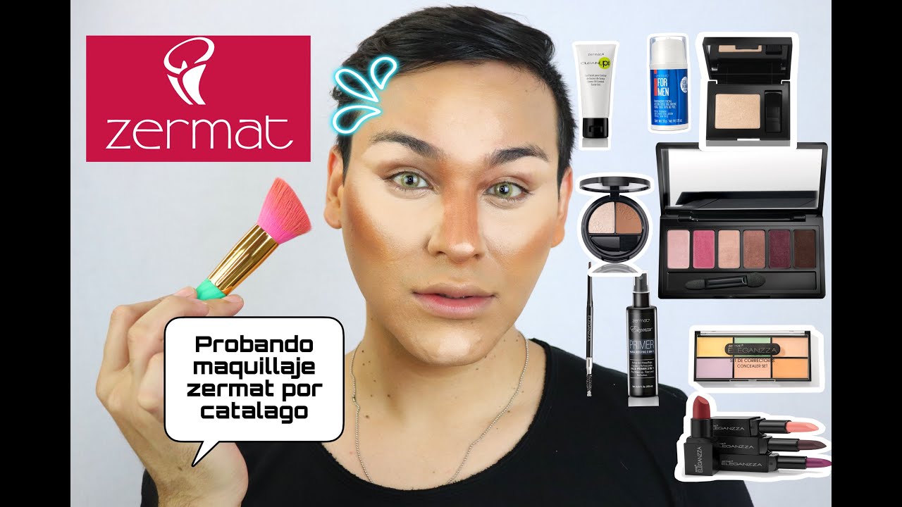 probando maquillaje zermat de catálogo / será bueno 👍🏼👎🏼/ testing catalogo makeup