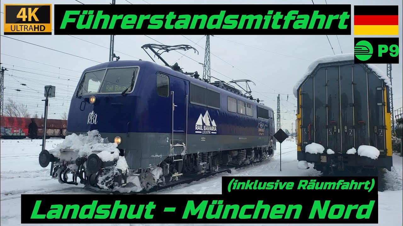 Führerstandsmitfahrt Landshut-München Nord (inklusive Räumfahrt)