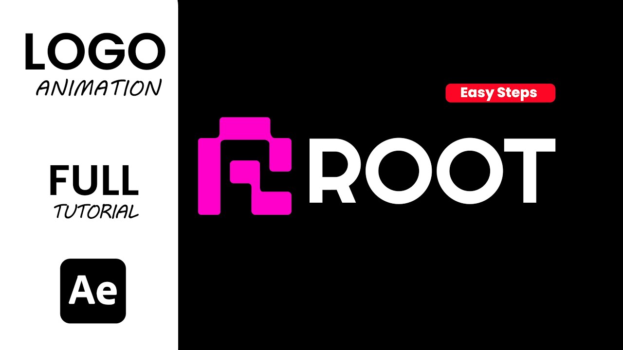 Root Logo reveal in After Effect | Motion Graphics | psstudio #logoanimation