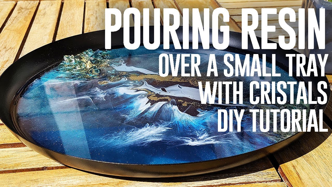 Decorative tray Resin | Cristals & cells DIY + TUTORIAL