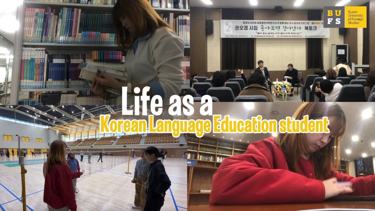 A Korean language education student vlog 