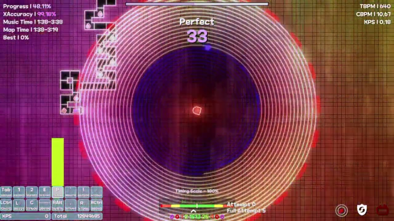 [ADOFAI Strict Clear] QuomodocunquizE (map by rekam) / Camellia