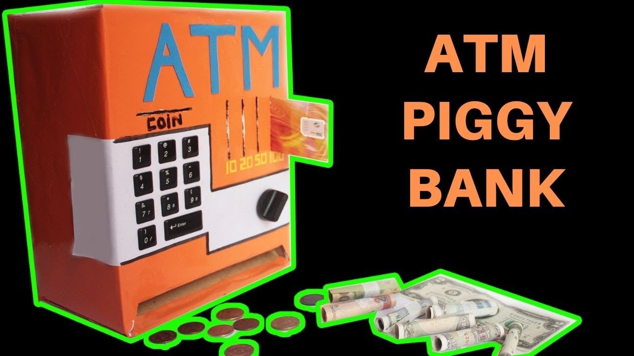 How to make an ATM PIGGY BANK at Home - Just5mins #2