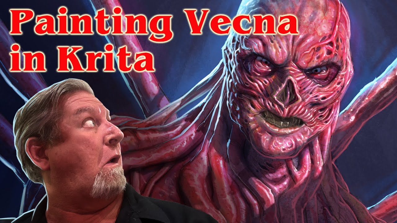 Stranger Things Vecna Time Lapse Speedpaint - Krita #Drawing #timelapse #art