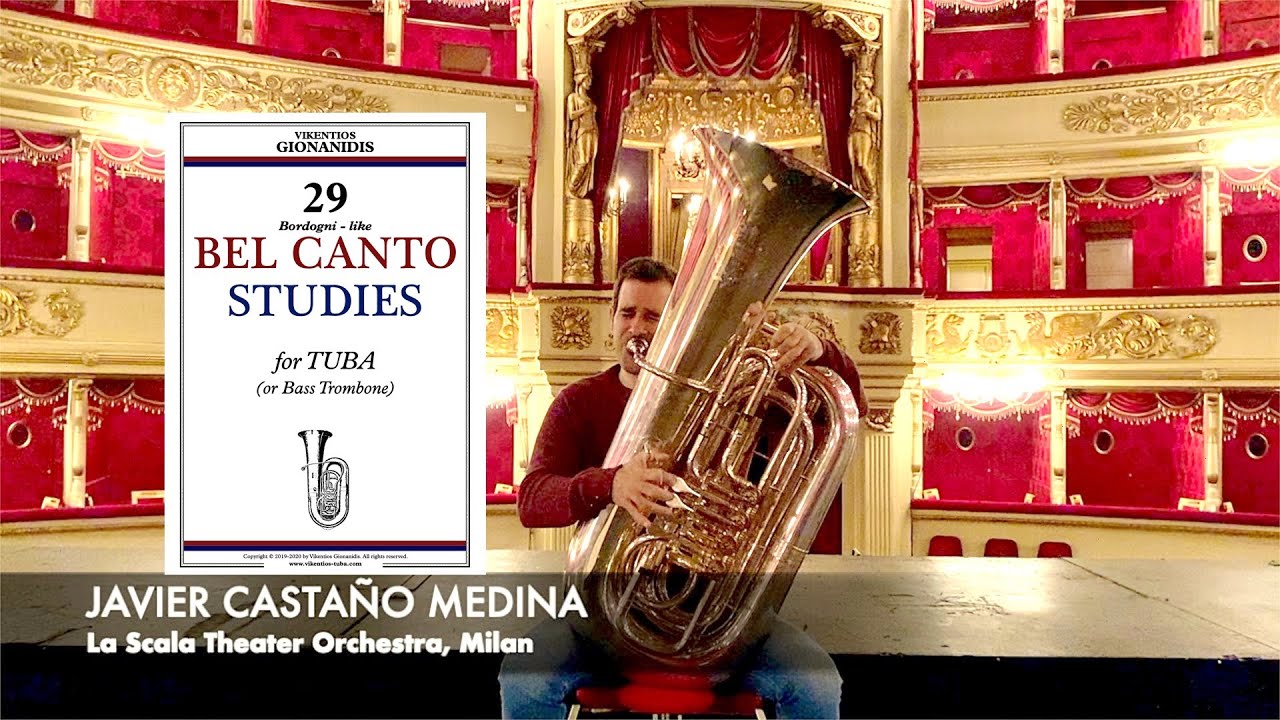 GIONANIDIS: 29 Bel Canto Studies for tuba | ✥No.7✥ | Javier Castaño Medina, La Scala Orchestra