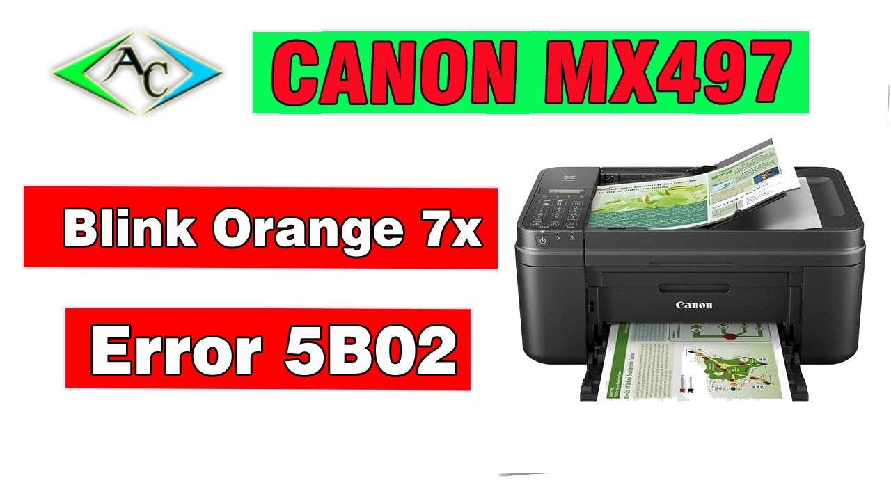 Printer Canon MX497 Error 5B02