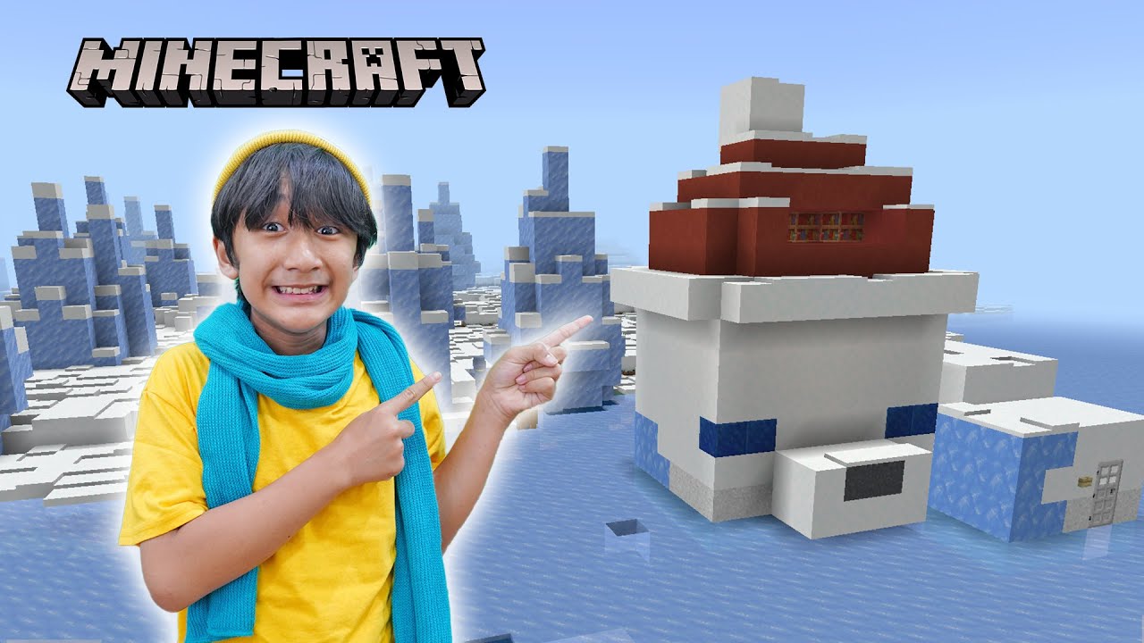 Ziyan Bikin Rumah Bentuk Snow Fox di Minecraft