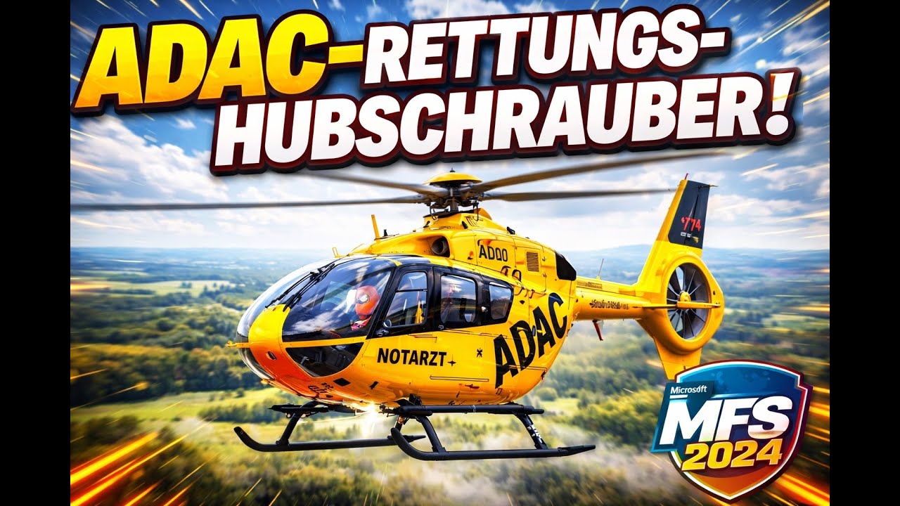 🚁 LIVE RETTUNGSEINSÄTZE | ADAC H145 mit echter Leitstelle | MSFS 2024