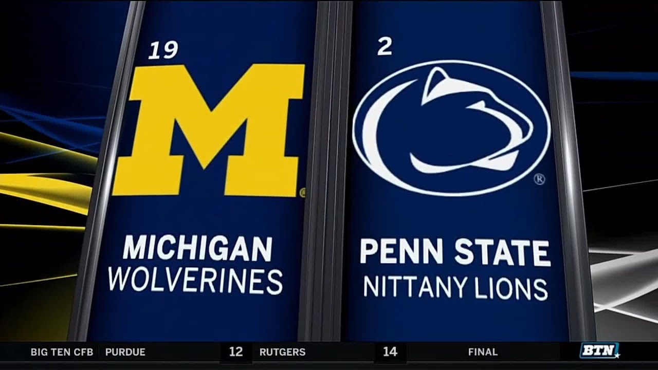 Michigan at Penn State - Football Highlights