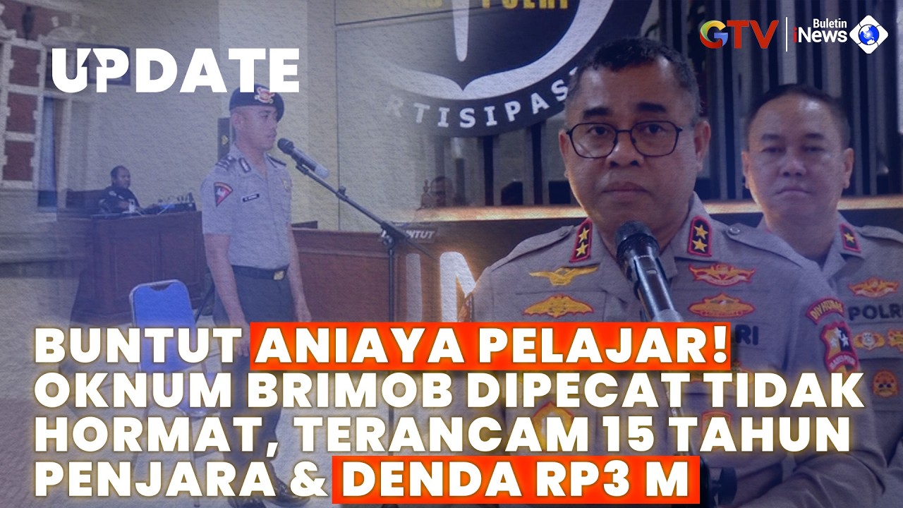 Buntut Aniaya Pelajar! Bripda Masias Dipecat Tidak Hormat, Terancam 15 Tahun Penjara & Denda Rp3 M